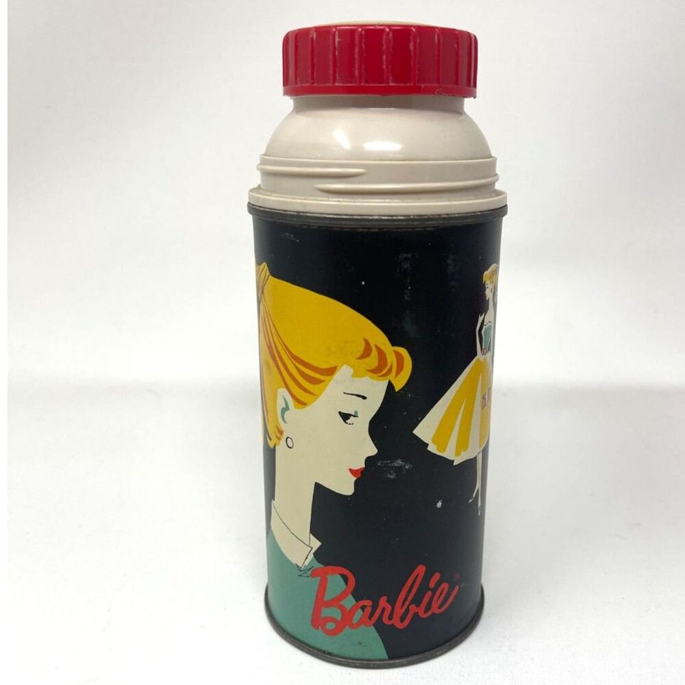 Vintage Barbie SwimSuit Thermos 10oz 1962 Mattel Inc. Holtemp No Cup
